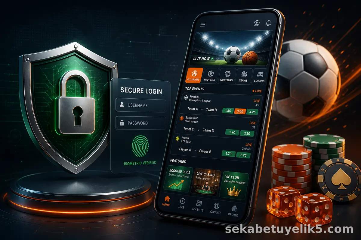 Sekabet güvenli mobil giriş kalkan ve telefon
